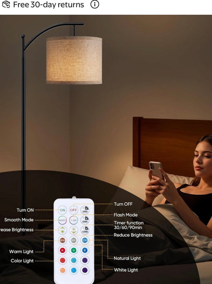 DIMMABLE CORDLESS STANDING LAMP W/REMOTE