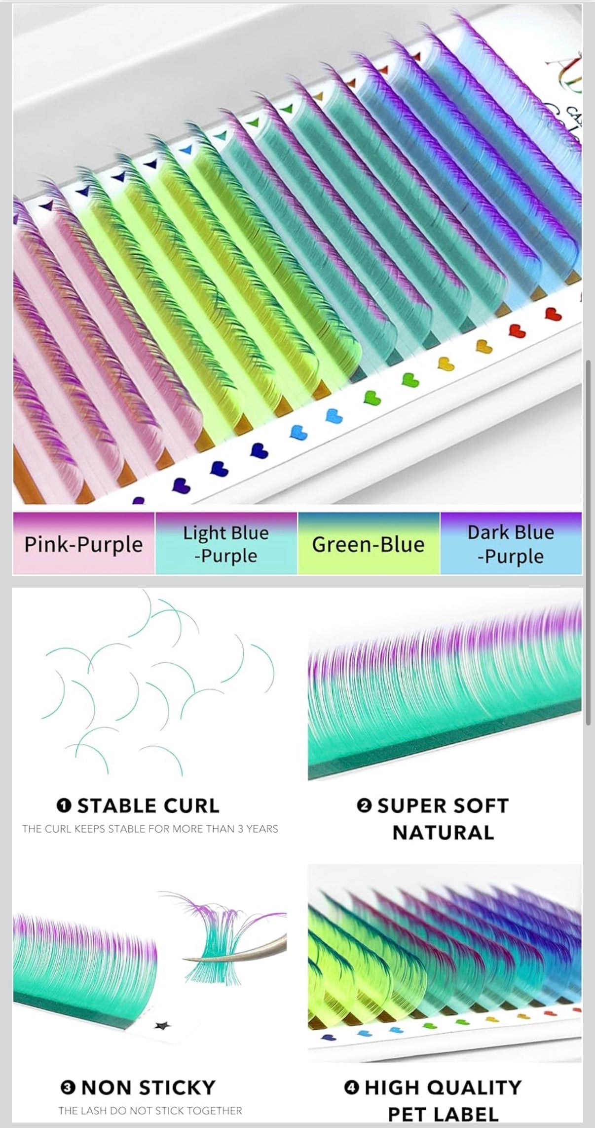 Colored Lash Extensions
