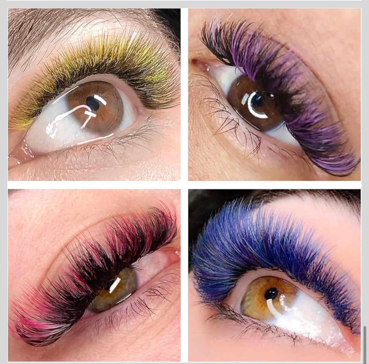 Colored Lash Extensions