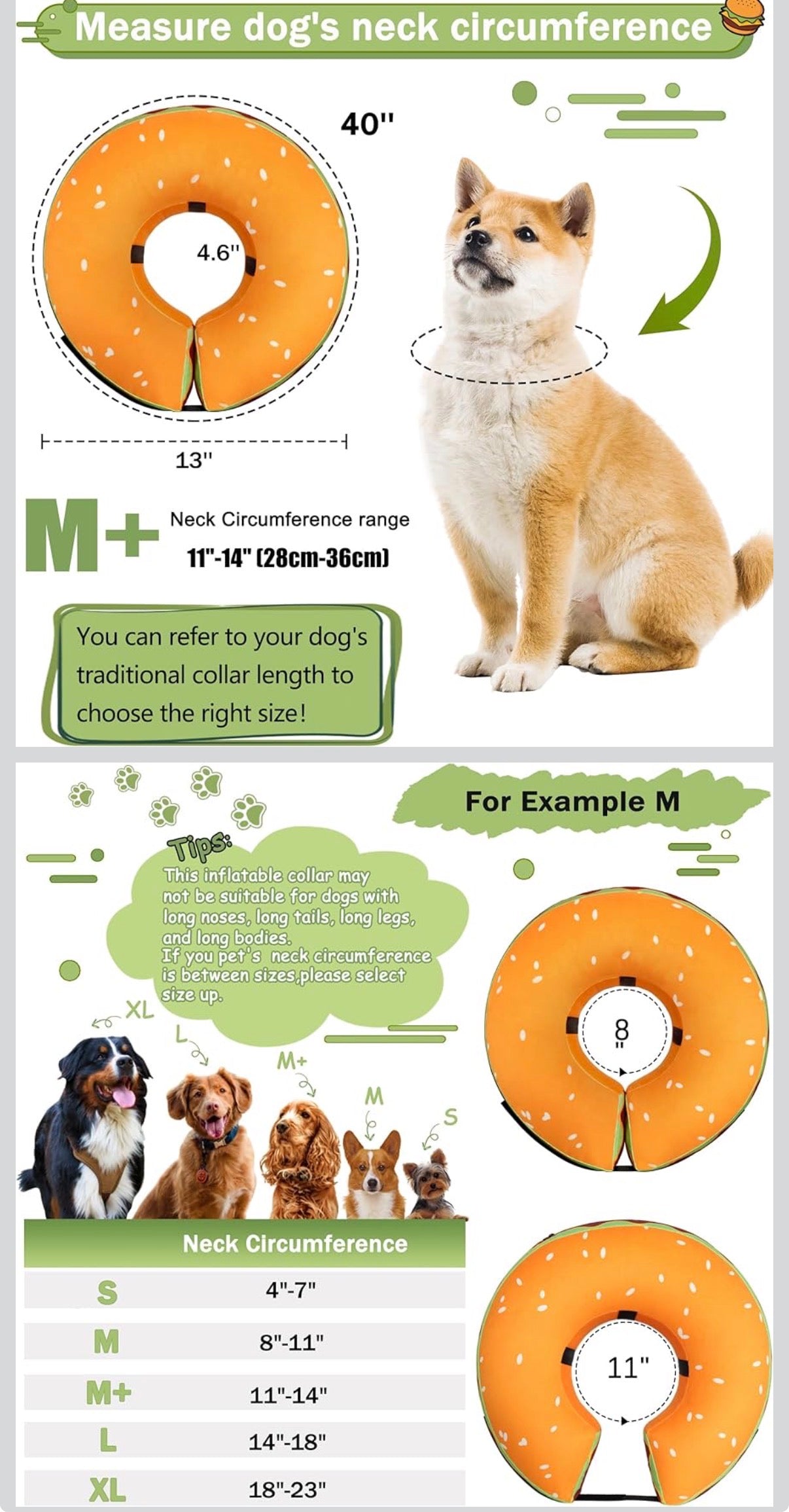 Inflatable Cone Collar for Pets