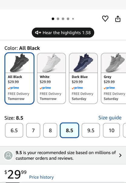 Men's Lightweight Sneakers