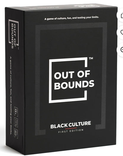 OUT OF BOUNDS BLACK CULTURE FIRST EDITION