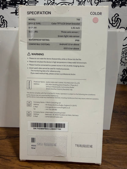 T60 Smart Watch