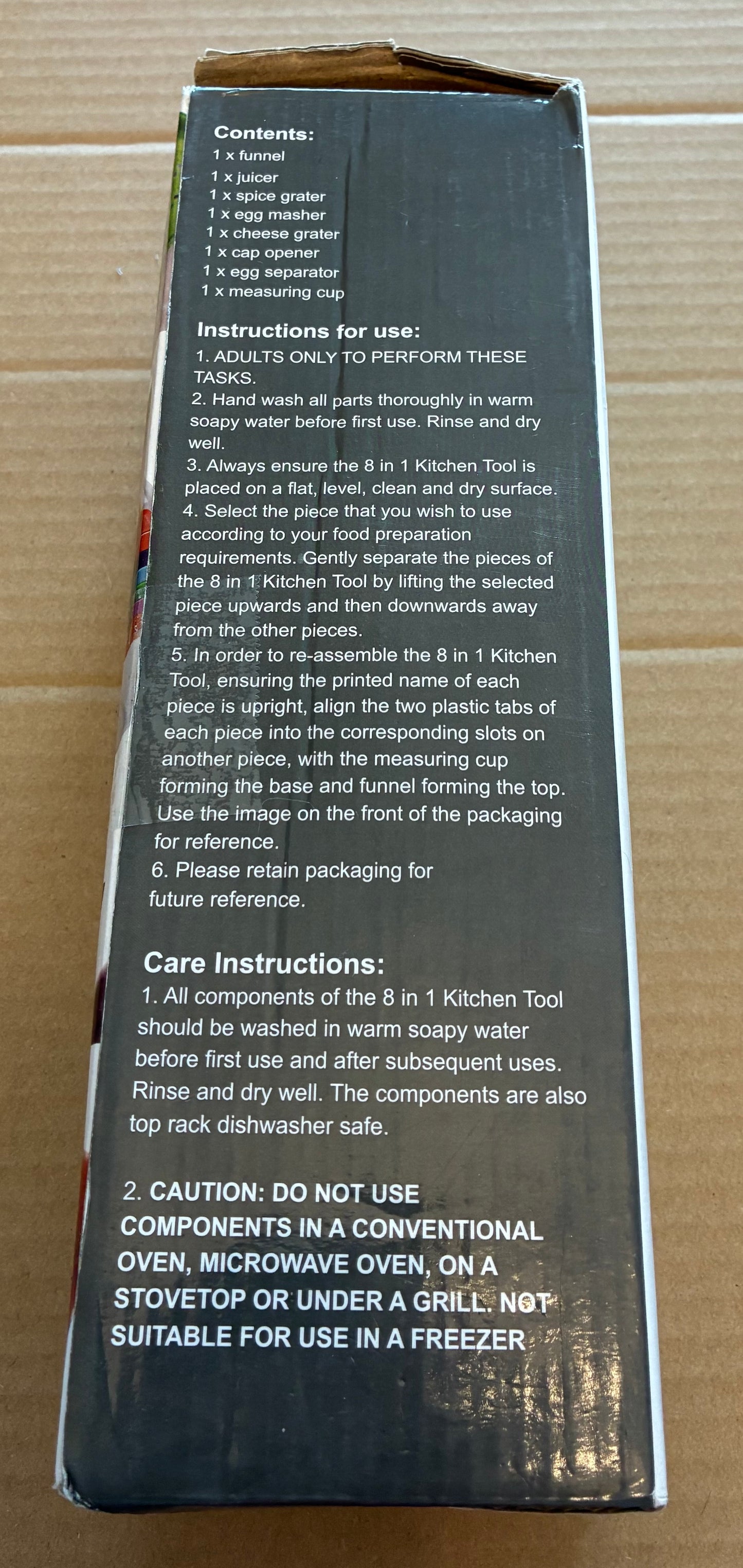 8 IN 1 KITCHEN GADGET BOTTLE