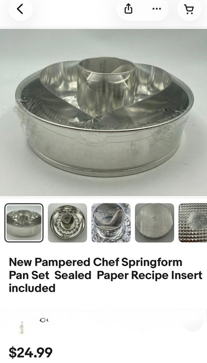 PAMPERED CHEF SPRINGFORM PAN SET