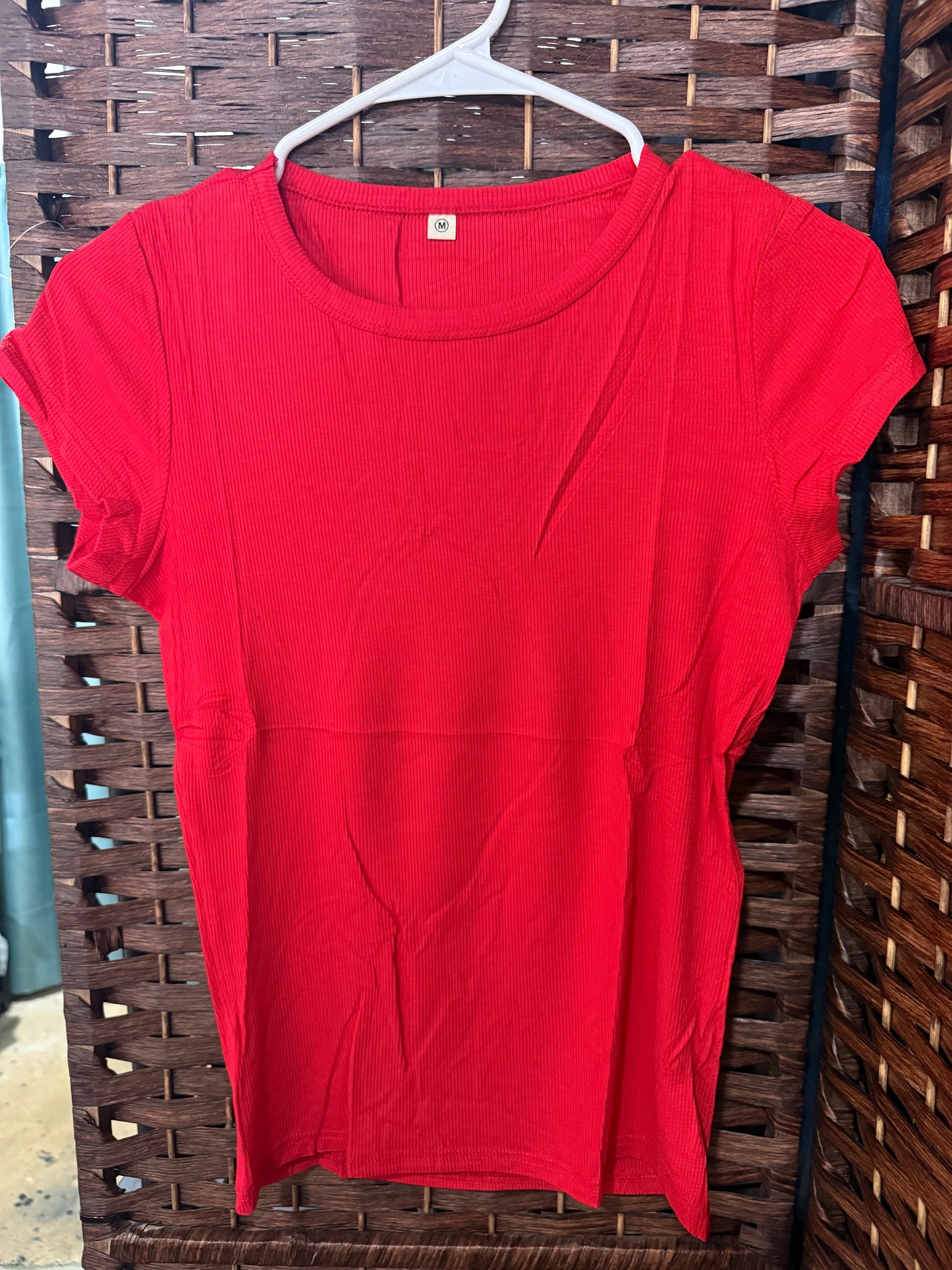 Ribbed Short Sleeve Tee