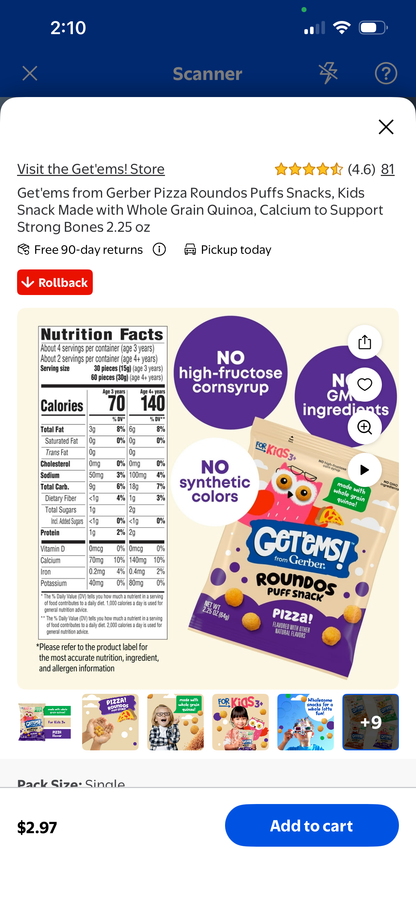 GET'EMS ROUNDOS FROM GERBER