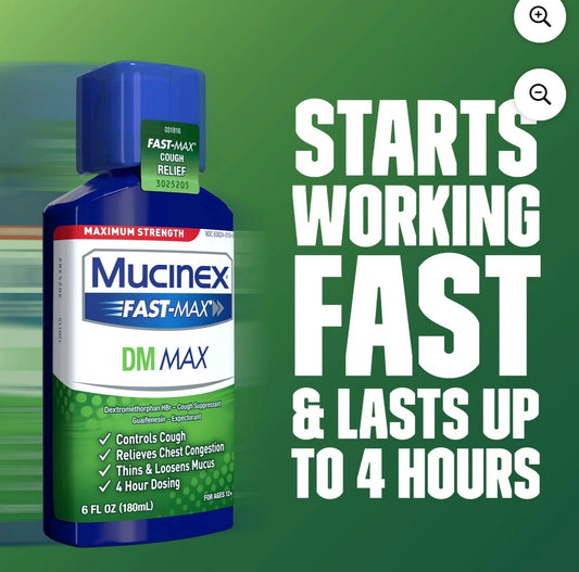 MUCINEX FAST MAX DM 6 OZ