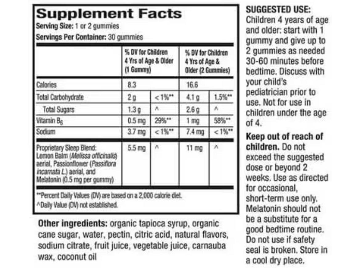 KIDS UNISOM MELATONIN GUMMIES