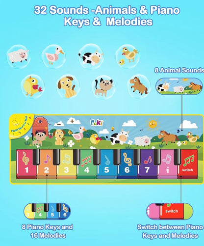 FOKI  MUSICAL PLAY MAT.  39''X 14''