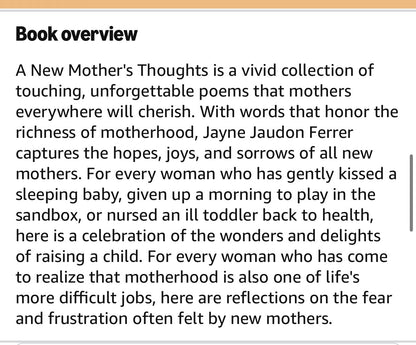 A New Mother's Thoughts