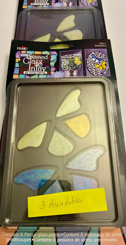 PLAID STAINED GLASS INLAYS by VICKI PAYNE