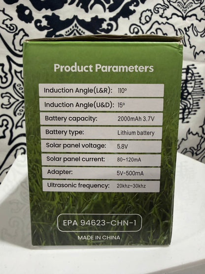 Solar Ultrasonic Animal Repellent