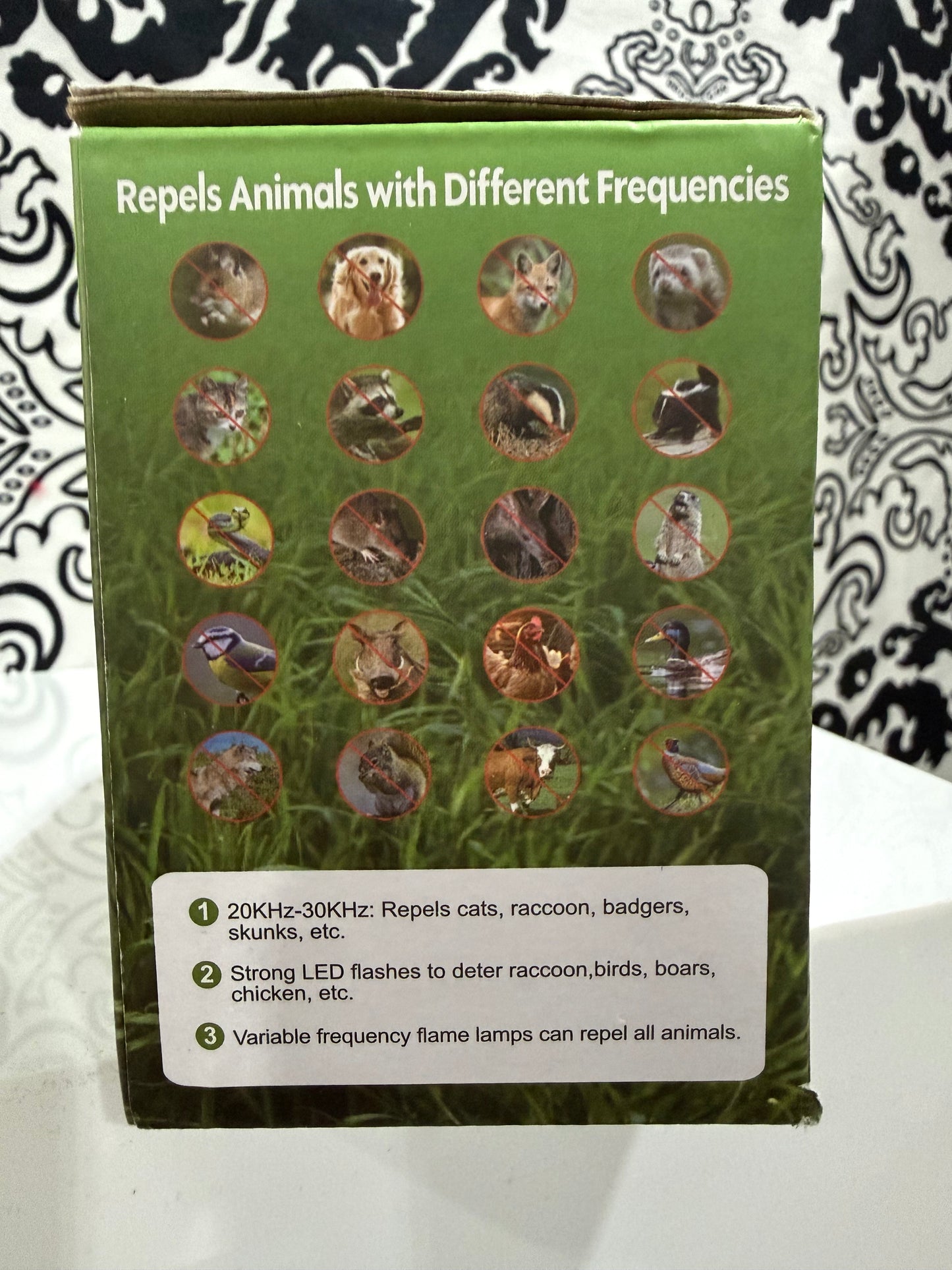 Solar Ultrasonic Animal Repellent