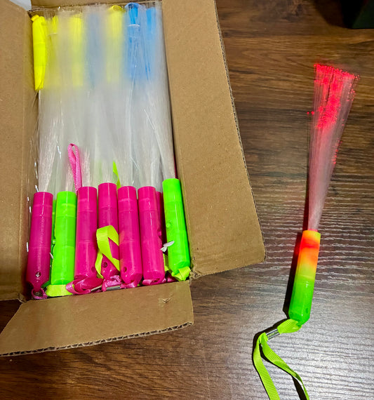Glow Fiber  LED Light stick Wands,