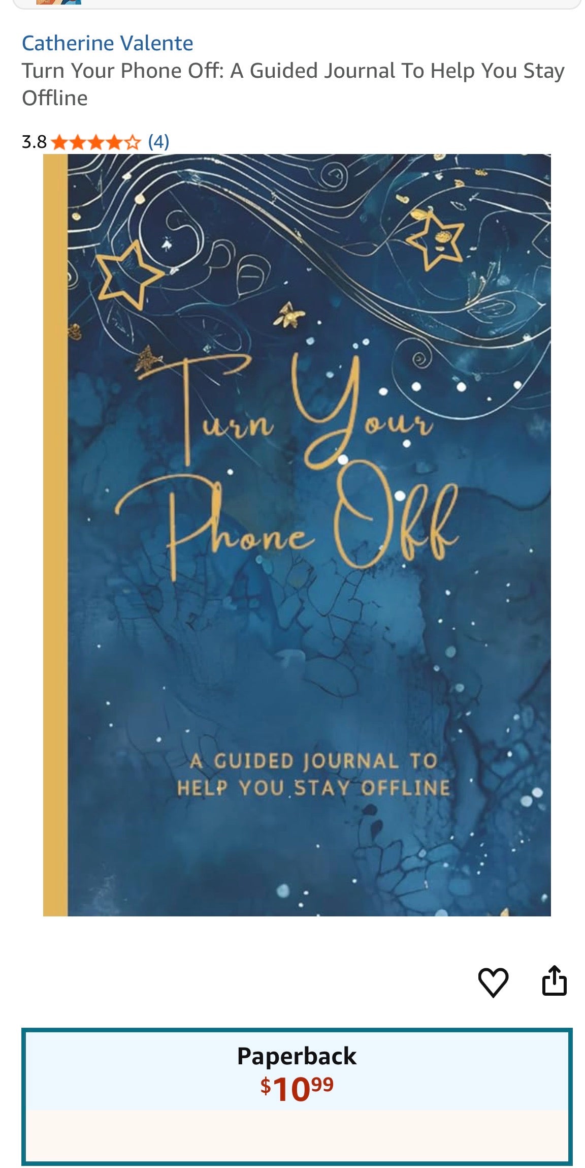 TURN YOUR PHONE OFF HARDCOVER JOURNAL