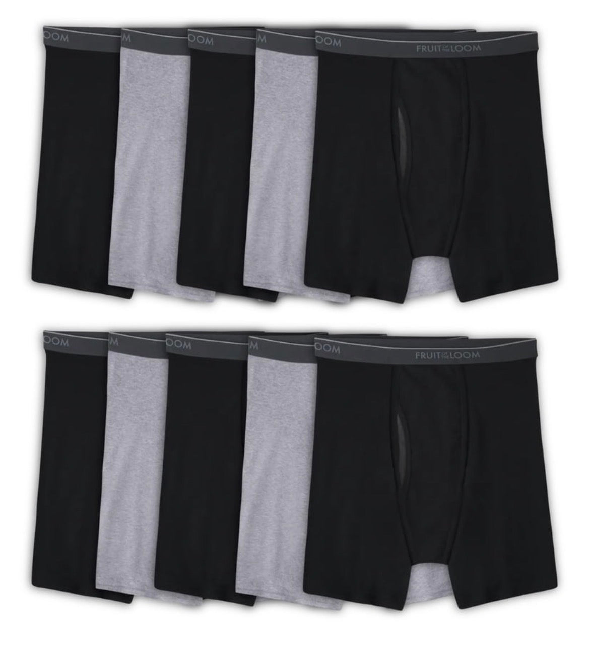 Fruit of the Loom Men's CoolZone Boxer Briefs, Moisture-Wicking, Mesh Fly, No Ride Up, Multipack SZ MED