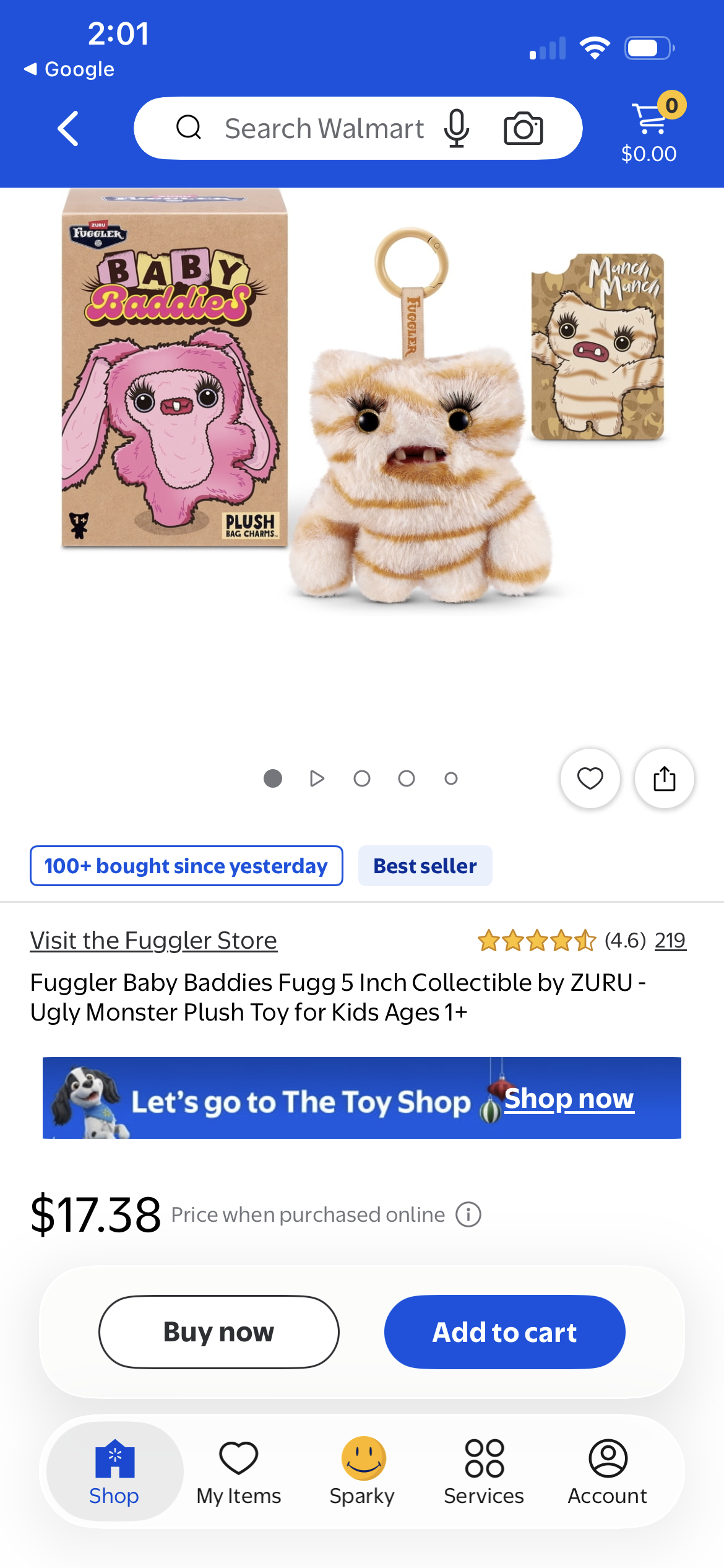 Fuggler Baby Baddies 5 Inch  by ZURU - Ugly Monster Plush Toy for Kids Ages 1+