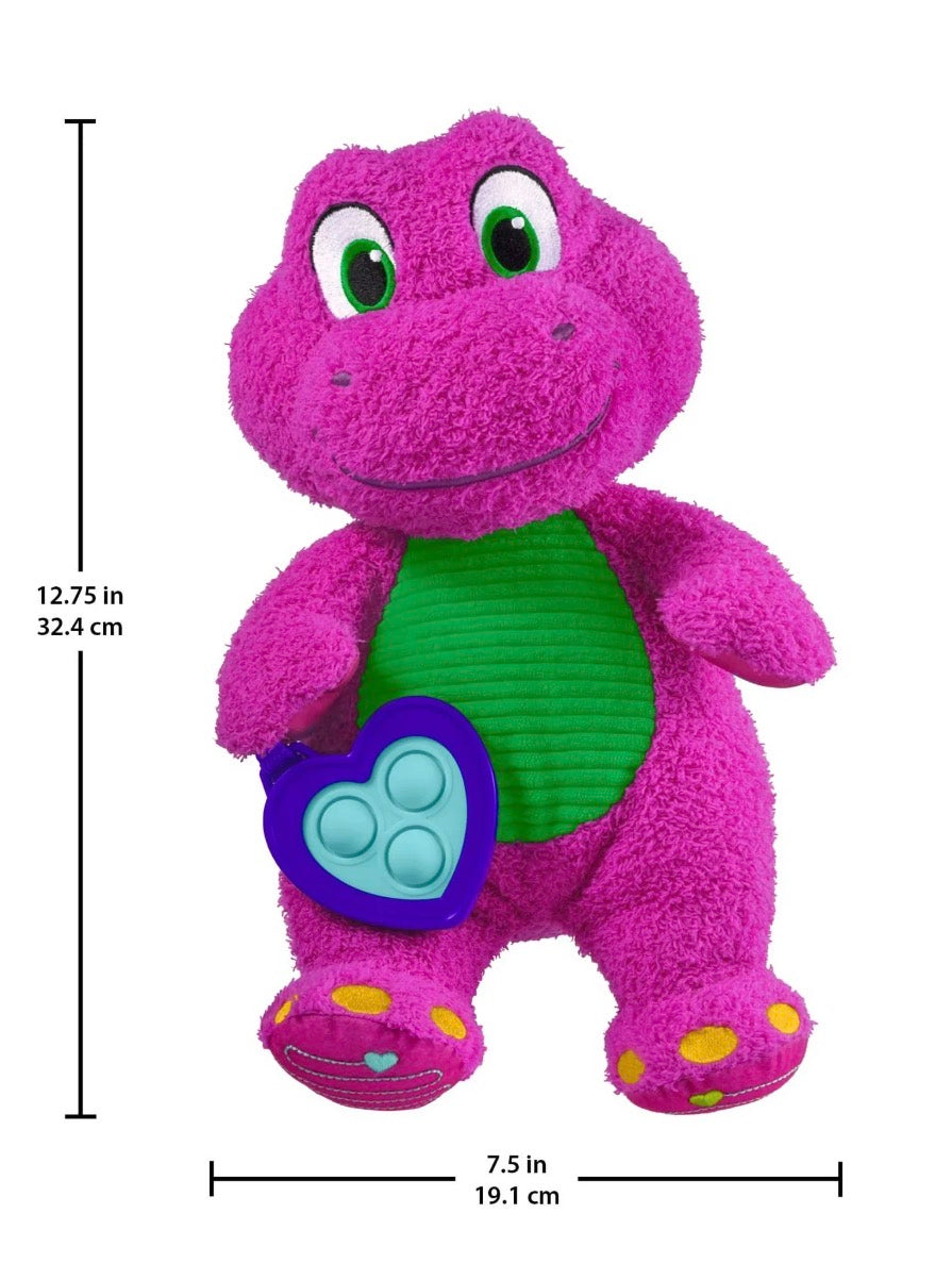 FP BARNEY'S WORLD SENSORY PLUSH W/FIDGET