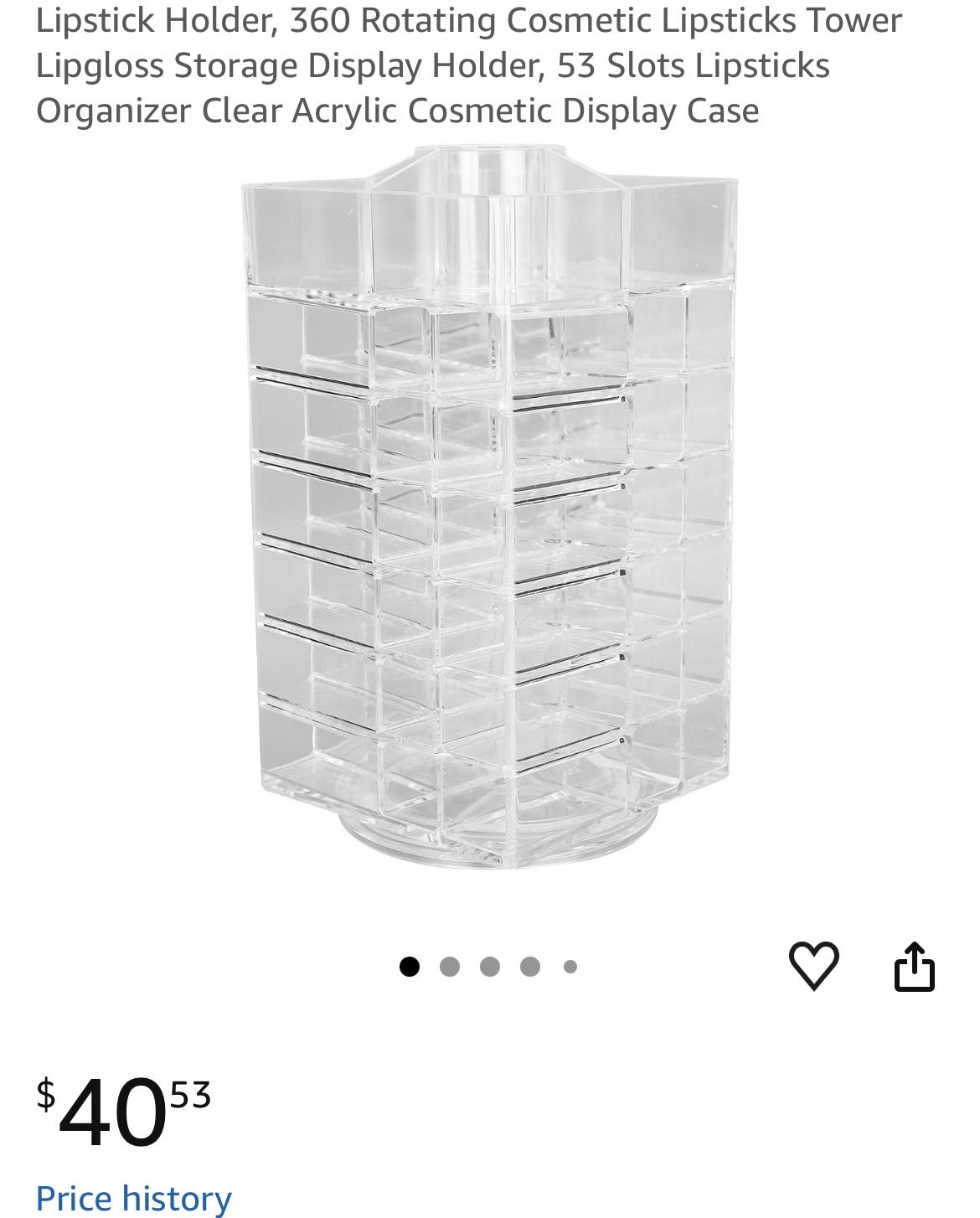 360 Rotating Cosmetic Lipsticks Tower