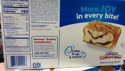 HOSTESS CUPCAKES/COFFEE CAKES