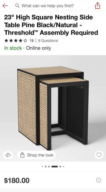 Nesting Accent Tables