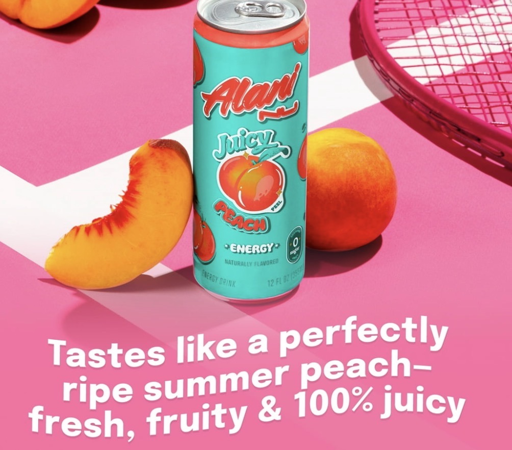 Alani Nu Sugar Free Energy Drink, Juicy Peach,  12 Pack, Cans,