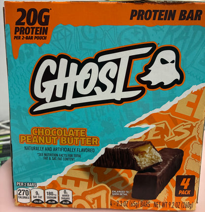 GHOST PROTEIN BAR, CHOCOLATE PEANUT BUTTER 4 pk