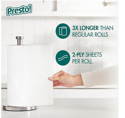 Amazon Brand - Presto! Flex-a-Size Kitchen Paper Towels,