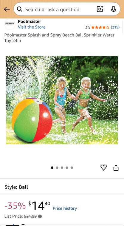 Beach Ball Sprinkler