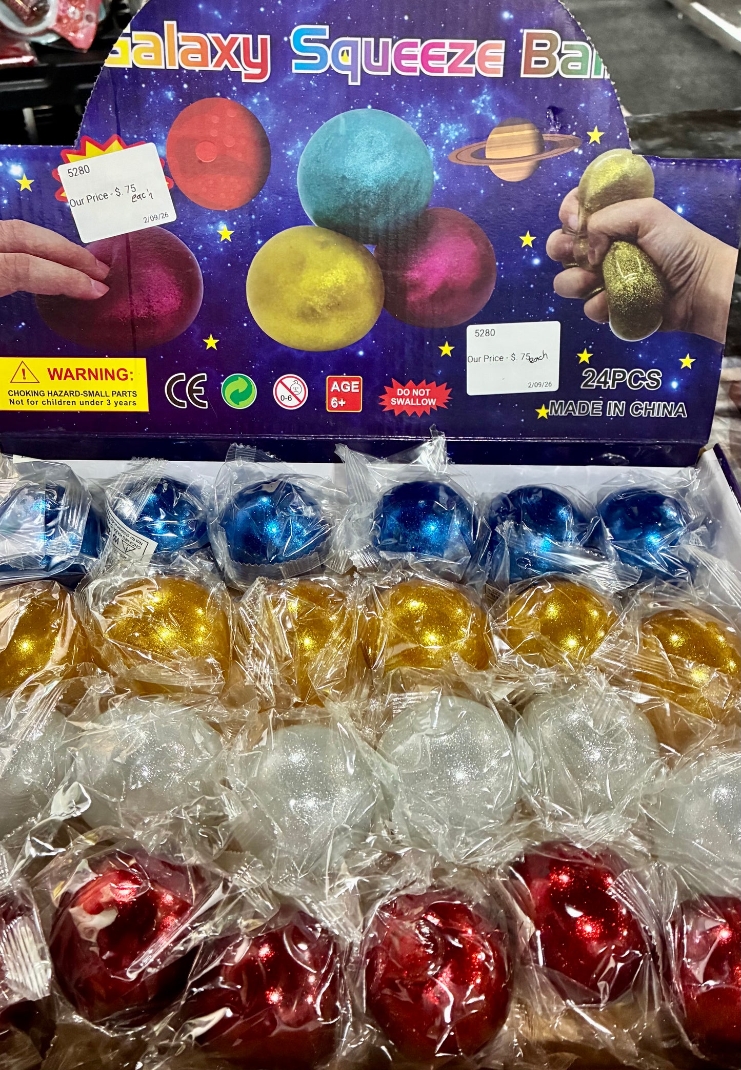 GALAXY SQUEEZE BALLS