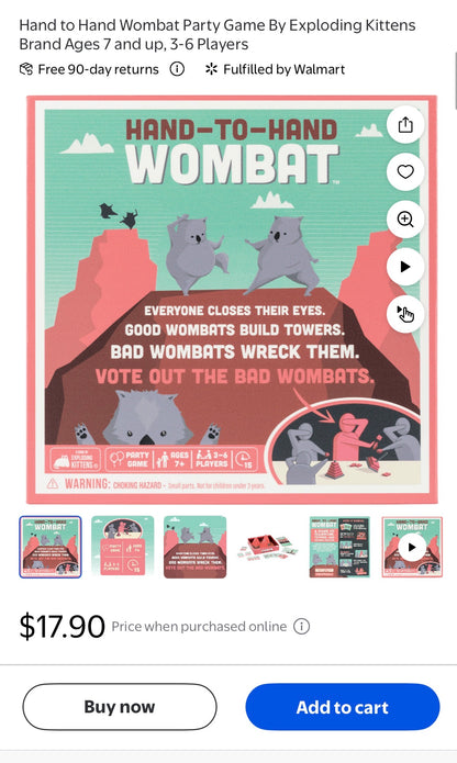 HAND TO HAND WOMBAT GAME