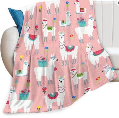 Llama Alpaca  Llama Throw Blanket
