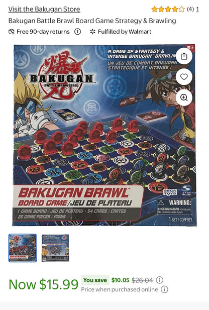 Bakugan Brawl Board Game