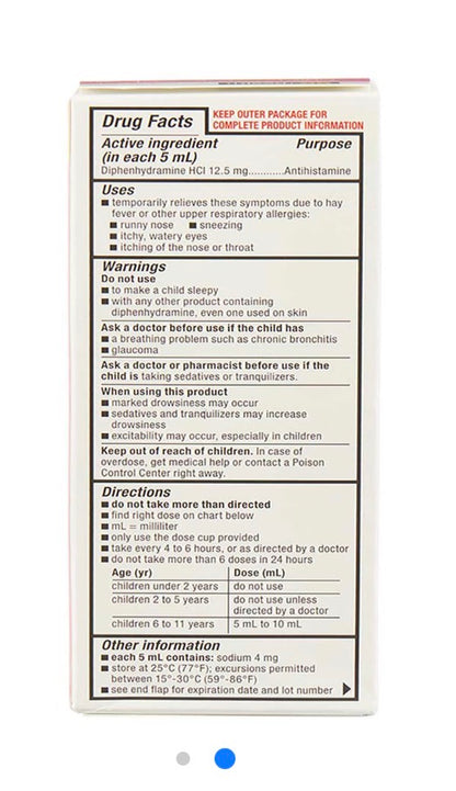CHILDREN'S ALLERGY ORAL ANTIHISTAMINE
