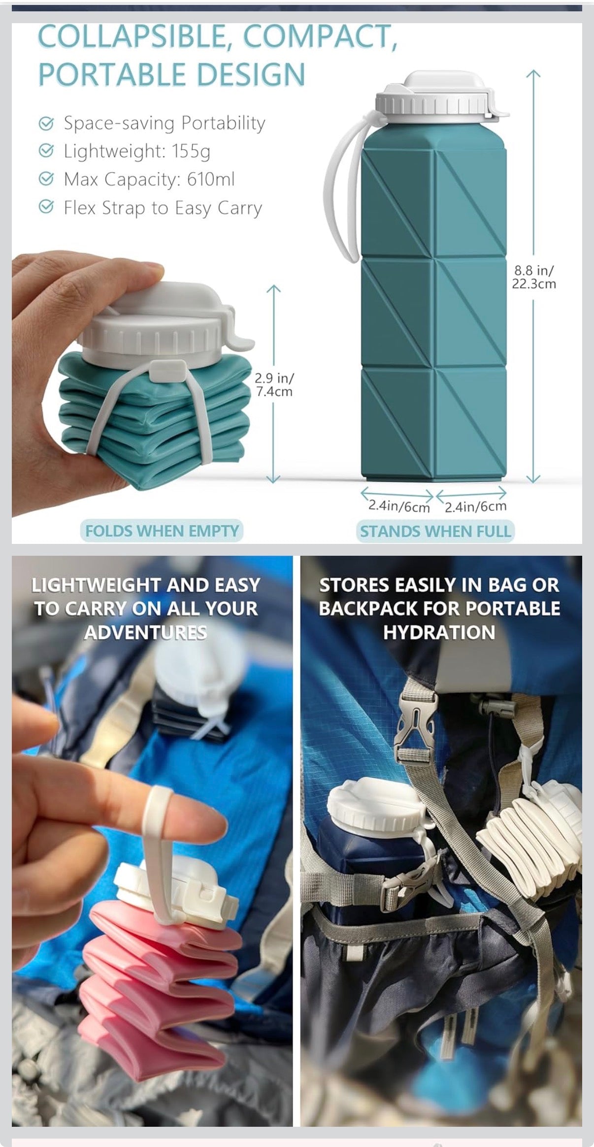 Collapsible Water Bottles