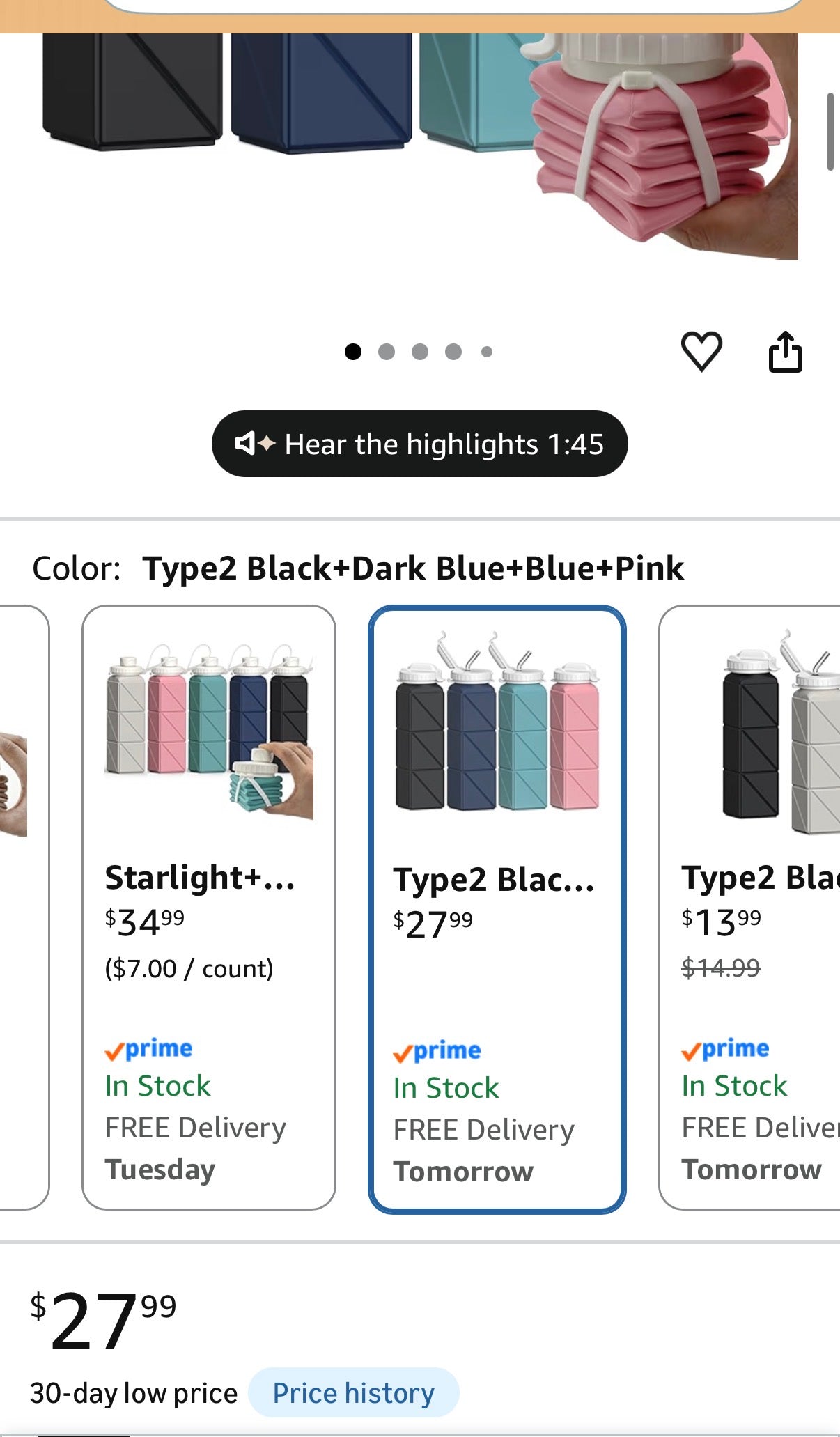 Collapsible Water Bottles