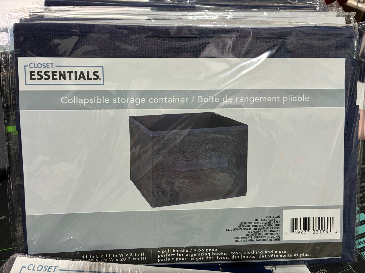 CLOSET ESSENTIALS COLLAPSIBLE STORAGE CONTAINER