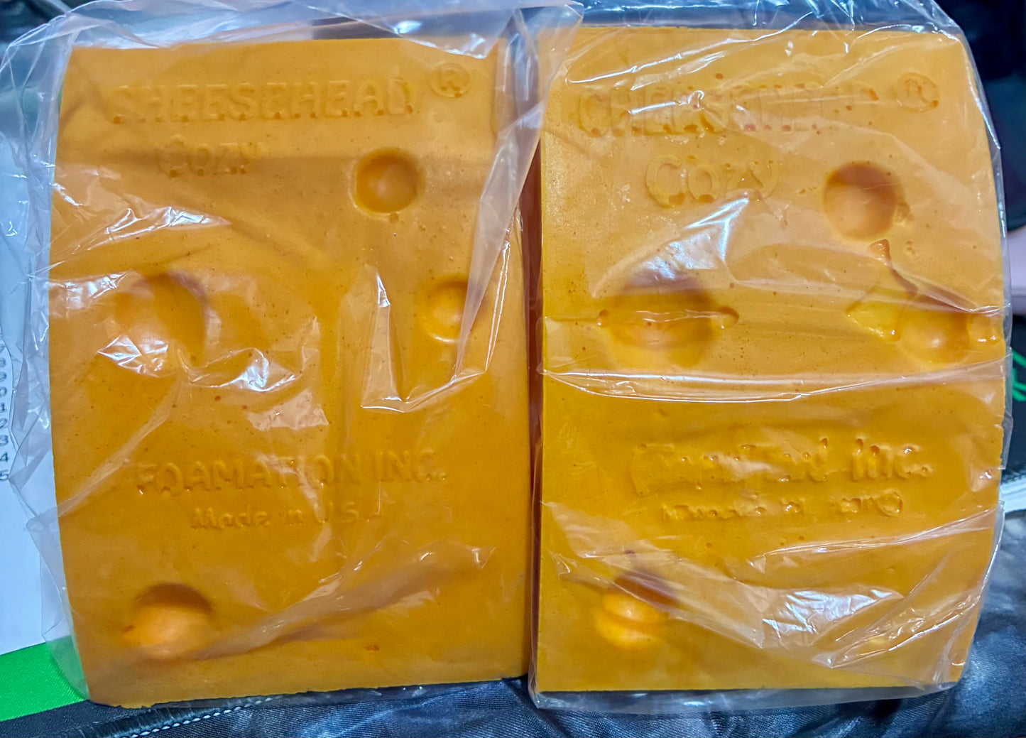 CHEESEHEAD WEDGE CAN COOLER