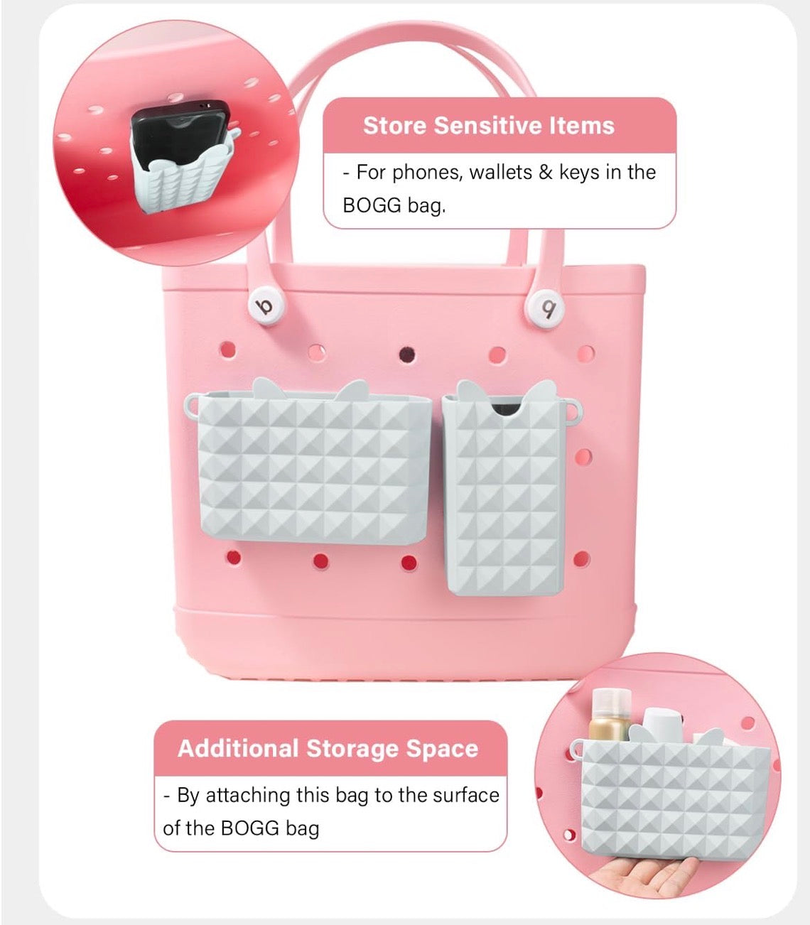 HALDANE 2 PACK SILICONE  HOLDER FOR BOGG BAG