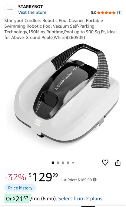 Cordless Robotic Pool Cleaner