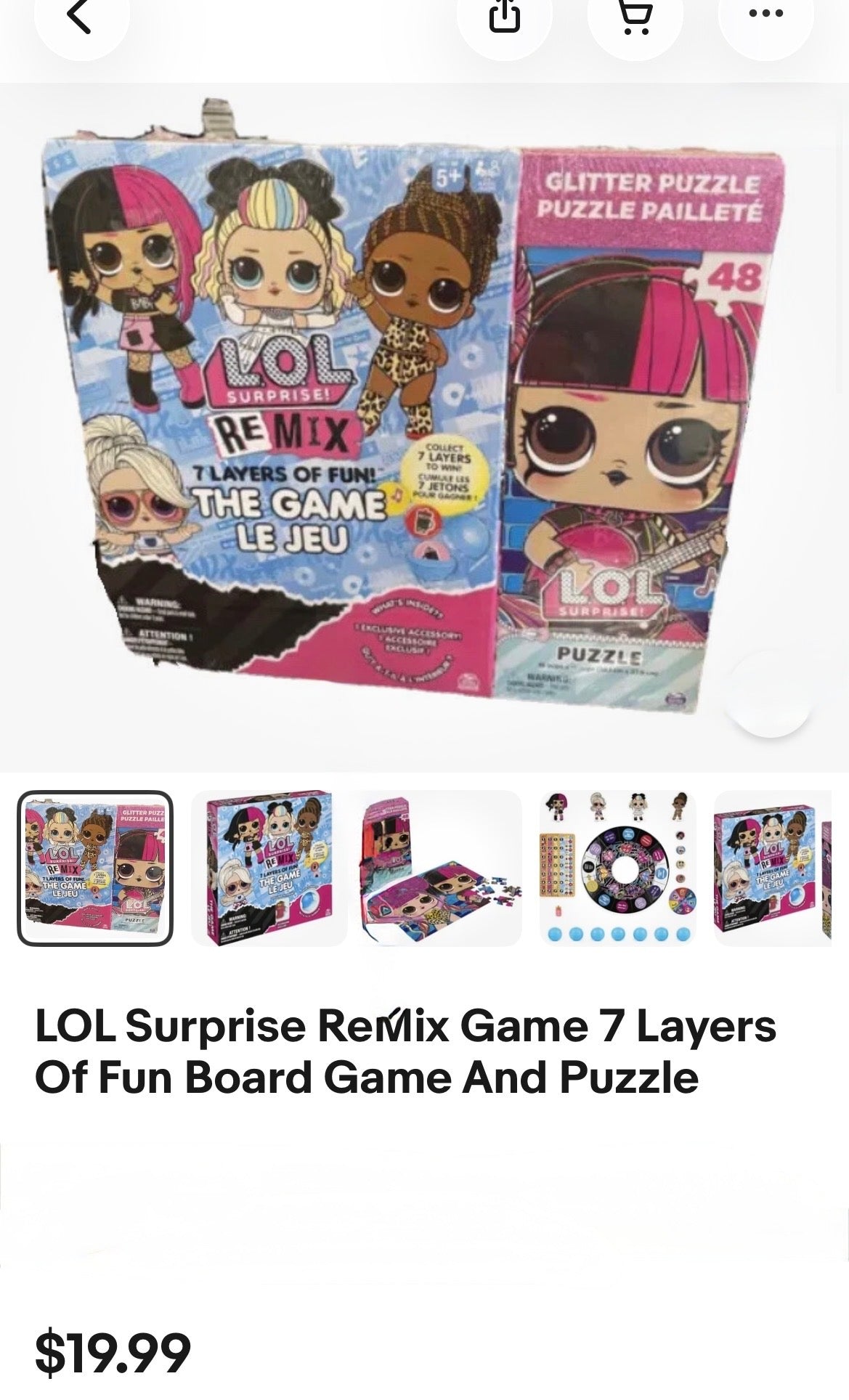 LOL SURPRISE ReMIX GAME 7 LAYERS OF FUN BOARD GAME @ PUZZLE