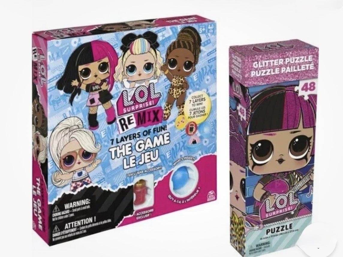 LOL SURPRISE ReMIX GAME 7 LAYERS OF FUN BOARD GAME @ PUZZLE