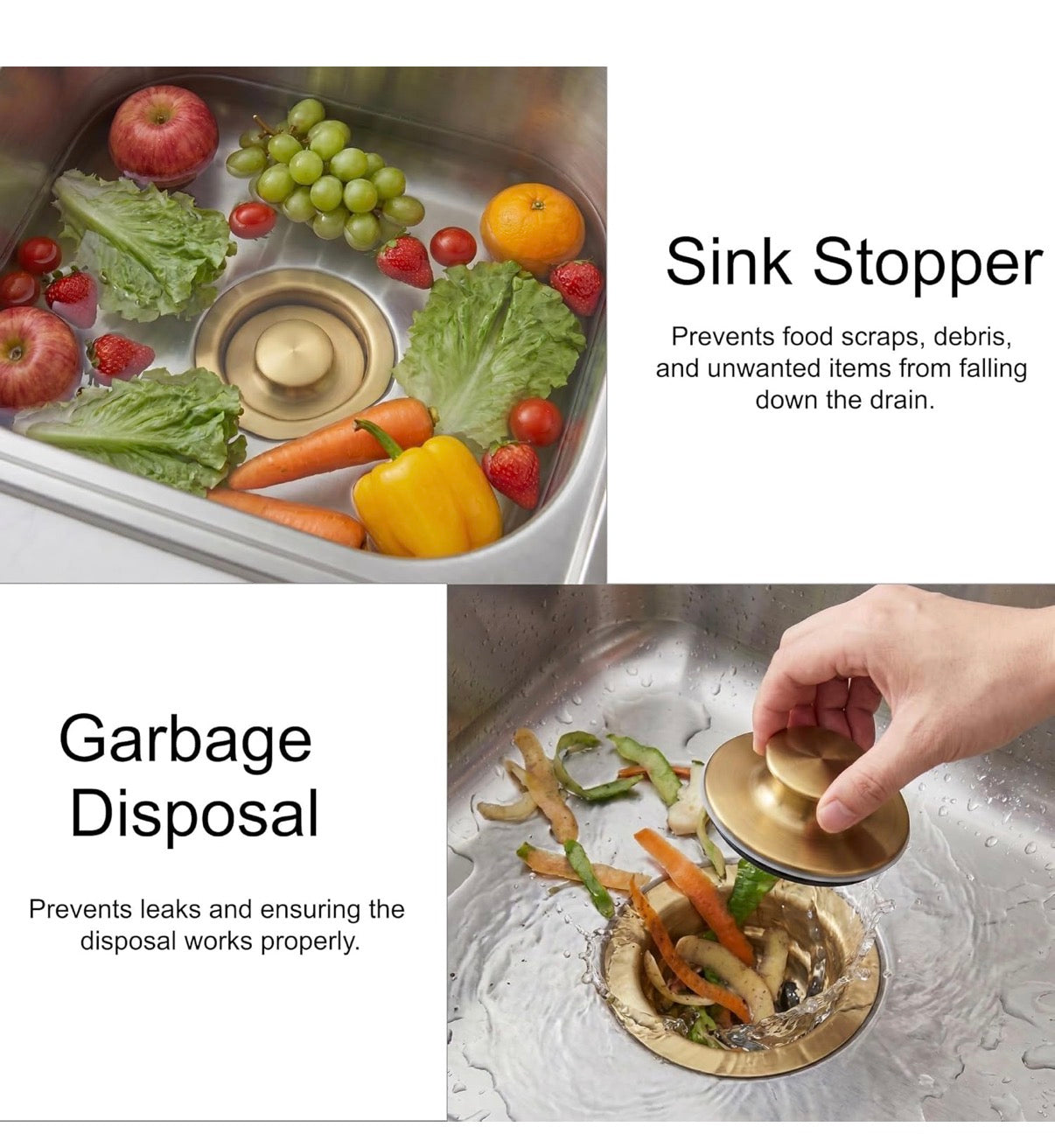 Garbage Disposal Flange and Sink Stopper