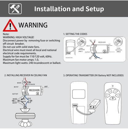 Universal Ceiling Fan Remote Kit