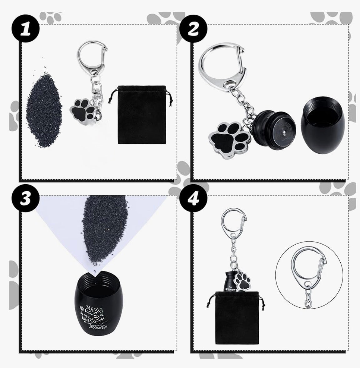 PET URN KEY CHAINS