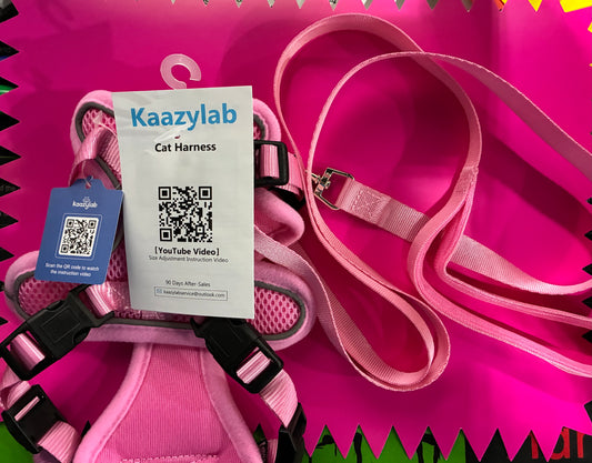 KITTY -PINK HARNESS AND LEASH