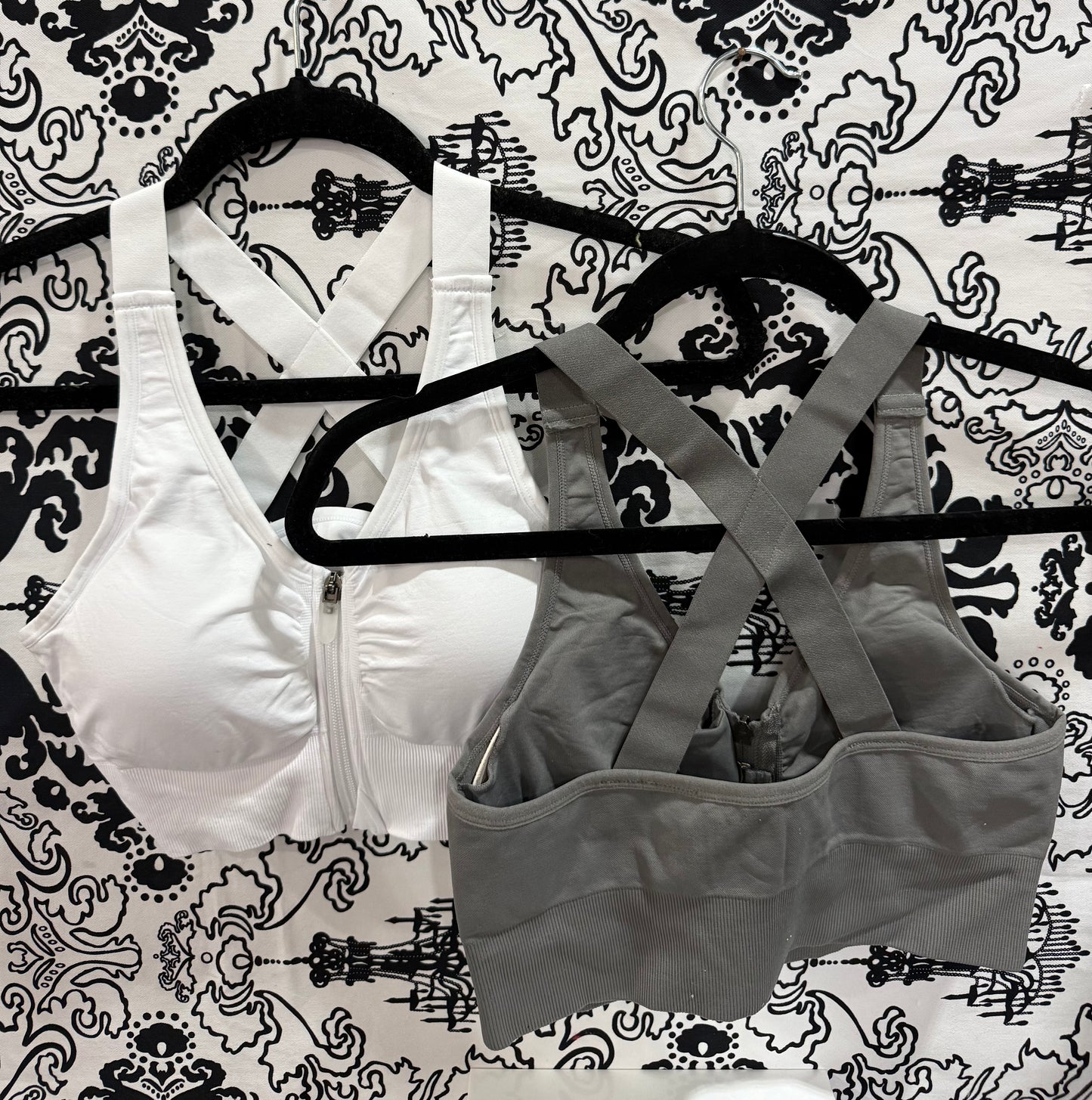Zip Front Sports Bra