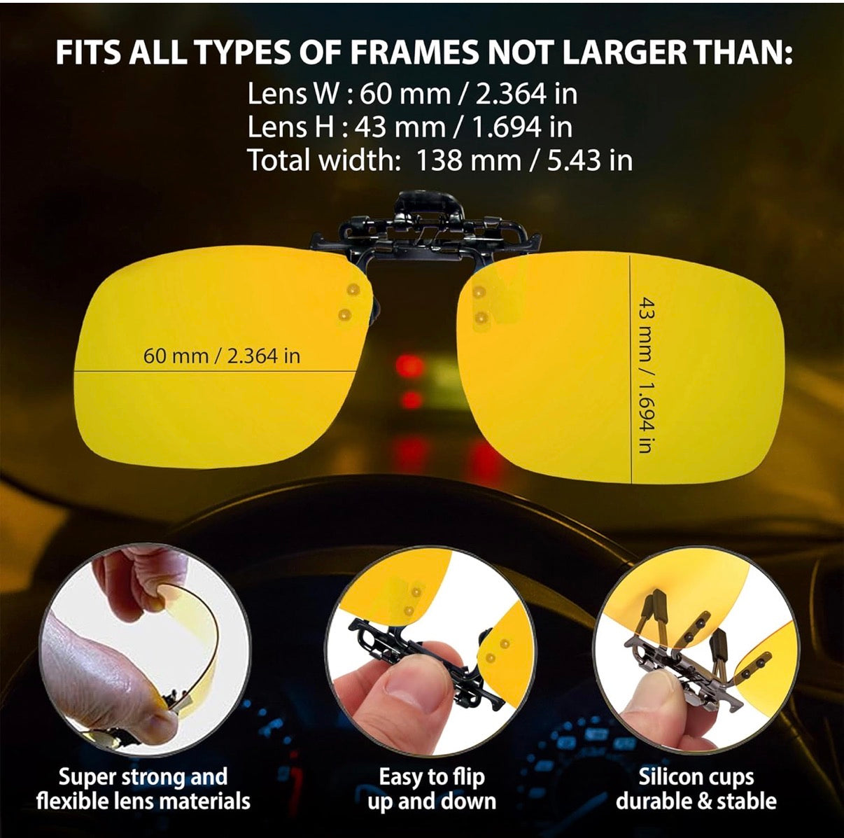 Clip-On Polarized Glasses