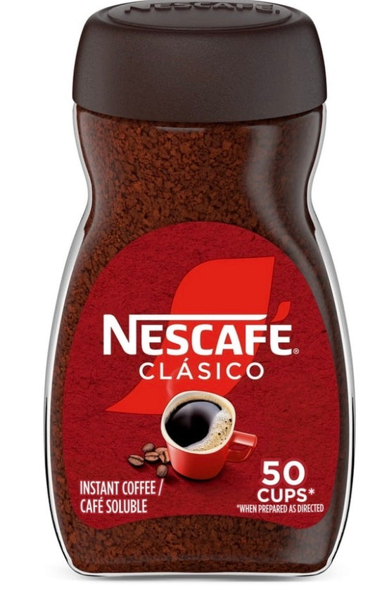 NESCAFE CLASICO DARK ROAST INSTANT COFFEE 3.5oz